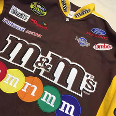 Campera Nascar Automovilismo Retro Vintage M&M Marron - 330 usd - KITCH TECH