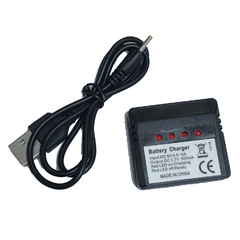 Cargador Usb Simultaneo X4 Baterias Lipo 3.7v 500mah Drone
