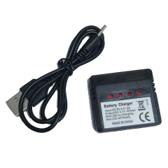 Cargador Usb Simultaneo X4 Baterias Lipo 3.7v 500mah Drone