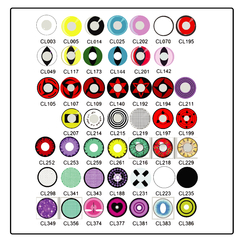 Lentes de contacto Fantasía Anime Cosplay Black Butler Pentagrama Violeta CL188 en internet