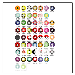 Lentes de Contacto Cosplay Anime Mangekyou Sharingan Itachi CL109