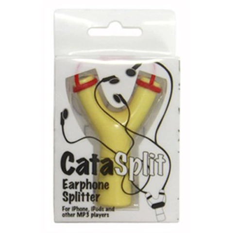 Resortera Doble Salida De Audio Auriculares Celular Tablet