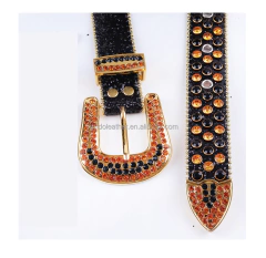 Cinto Cinturon Cowboy Bb Belt Hebilla Strass Trap Mod 15 en internet