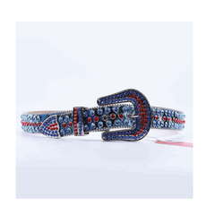 Cinto Cinturon Cowboy Bb Belt Hebilla Strass Trap Mod 17 - KITCH TECH