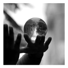 Bola Contact 80mm Cristal Para Malabares en internet