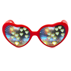 Anteojos Lentes Sol Efecto Corazón Difracción Luz N 148
