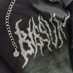 Hoodie Crop Metal Black on internet