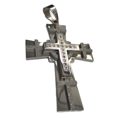 Dije Cruz C/ Strass Stainless Steel Mod 14 en internet
