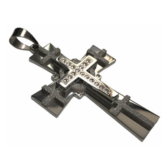 Dije Cruz C/ Strass Stainless Steel Mod 14 - comprar online