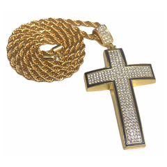 Cadena C/ Dije C/ Strass Cruz Mod 9 - comprar online