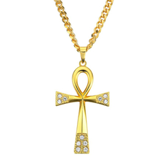 Cadena C/ Dije C/ Strass Cruz Mod 4