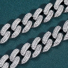 Cadena Cubana Rhinestone Beans Claw 20 Inches Nº12 - tienda online