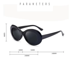 Anteojos Gafas Sol Kurt Importado Vntage Retro Negro N°210-2 - online store