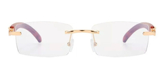 Image of Anteojos Gafas Sol Sin Marco Madera Vintage Retro Nº100