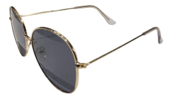 Anteojos Lentes Sol Ovalado Metal Rock & Roll Aviador Nº155