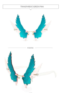 Anteojos Gafas De Sol Alas Grandes Mariposa Vintage Retro 32