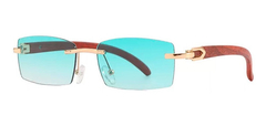 Anteojos Gafas Sol Sin Marco Madera Vintage Retro Nº100 - online store