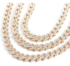 Cadena Cubana Piedra Strass Claw Hip Hop 18 Inches Nº4 - KITCH TECH