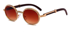 Imagen de Anteojos Lentes Sol Hype Circular Strass Retro Vintage 1