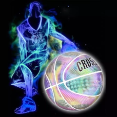 Pelota De Baloncesto Reflectante Holográfica Borde Blanco en internet