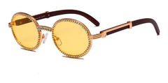 Anteojos Lentes Sol Hype Circular Strass Retro Vintage 1 - comprar online