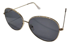 Image of Anteojos Lentes Sol Ovalado Metal Rock & Roll Aviador Nº155