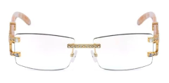 Anteojos Gafas Sol Sin Marco Rectangular Vintage Retro 99 - comprar online