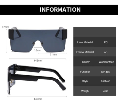 Anteojos Gafas Sol Grandes Retro Vintage Cuadradas Rap Hype en internet