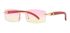 Anteojos Gafas Sol Sin Marco Madera Vintage Retro Nº100 - online store