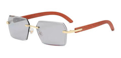 Anteojos Gafas Sol Sin Marco Madera Vintage Retro Nº97
