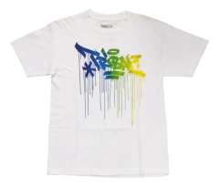 Remera Tribal Gear Ink Drip White Original (con Detalles)