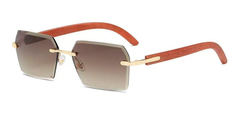 Anteojos Gafas Sol Sin Marco Madera Vintage Retro Nº97
