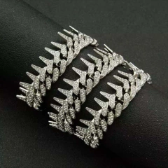 Cadena Cubana Piedra Strass Thorns 24 Inches Nº2 on internet