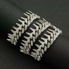 Cadena Cubana Piedra Strass Thorns 20 Inches Nº2 on internet