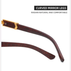 Anteojos Gafas Sol Sin Marco Madera Vintage Retro Nº102 - online store