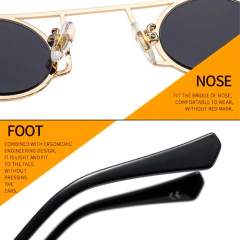 Gafas Anteojos Sol Redondos Retro Rock Punk Geometrico 72 en internet