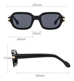 Anteojos Gafas Sol Rectangular Redondo Ovalado Acrilico 69 en internet