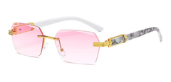 Anteojos Lentes Sol Hexagonal Sin Marco Retro Vintage Nº91 - KITCH TECH