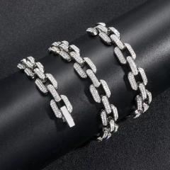 Cadena Cubana Piedra Strass Chain Claw 24 Inches Nº3 en internet