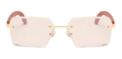 Anteojos Gafas Sol Sin Marco Madera Vintage Retro 97