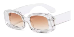 Anteojos Lentes Gafas Sol Rectangulares Acrilico Retro N 66 en internet