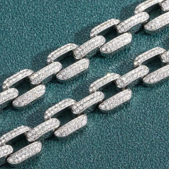 Cadena Cubana Piedra Strass Chain Claw 18 Inches Nº3 - KITCH TECH