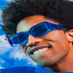 Anteojos Lentes Gafas Sol Rectangulares Acrilico Retro N 66 - KITCH TECH