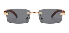 Image of Anteojos Gafas Sol Sin Marco Madera Vintage Retro Nº100