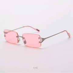 Anteojos Gafas Sol Sin Marco Rectangular Trap Rap Retro 93 - comprar online