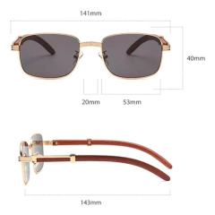 Anteojos Gafas Sol Rectangular Gradiente Vintage Retro Nº96 - KITCH TECH