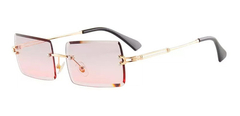 Image of Anteojos Lentes Sol Rectangular Biselado Retro Vintage Nº92