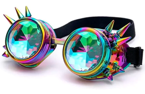 Anteojos Caleidoscopio Antiparras Steampunk Retro Goggles