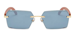 Image of Anteojos Gafas Sol Sin Marco Madera Vintage Retro Nº97