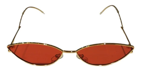 Anteojos Sol Lentes Ojo De Gato Cat Eye Ovalado Metal N°207